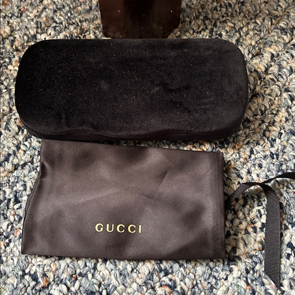 REDUCED!! Gucci Black Eyewear Case and Pouch Set - Picture 1 of 3